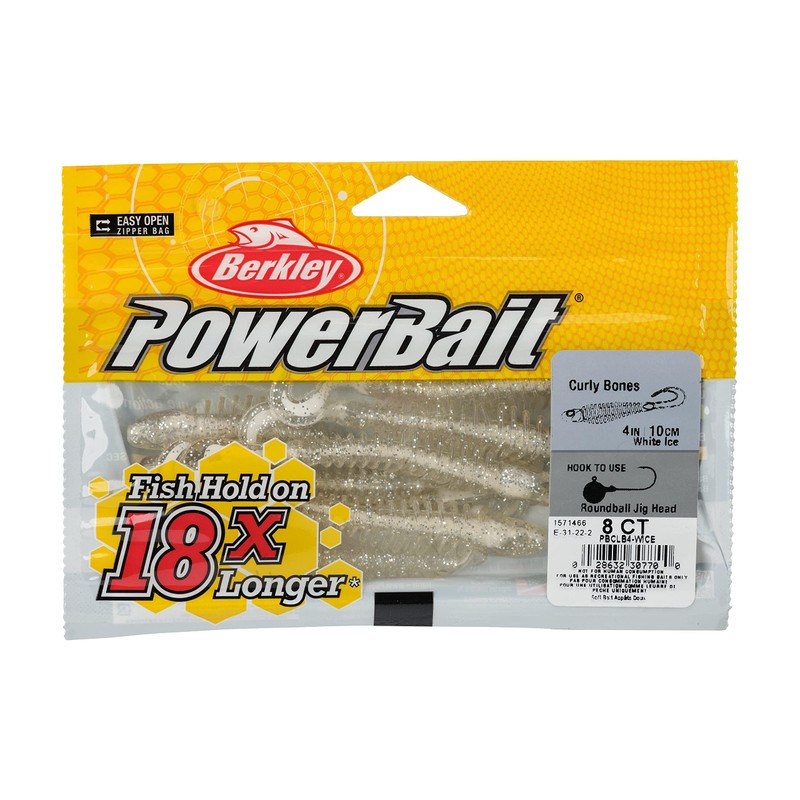Berkley PowerBait Curly Bones Fishing Soft Bait