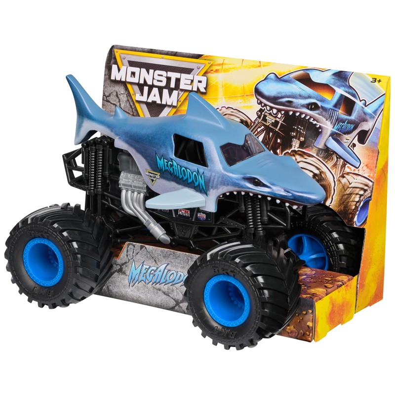 Monster Jam, 1-24 Scale Megalodon Monster Truck, Collector Die-Cast Vehicle