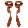 Deselen Leather Weightlifting Straps with Thick Soft Sponge Lining Wrist
