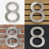 N-03-8-E Stainless Steel House Number 8 - Solid, Weatherproof and