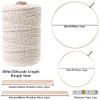 152pcs Macrame Kits for Beginners 3mm x 220yards Natural Cotton