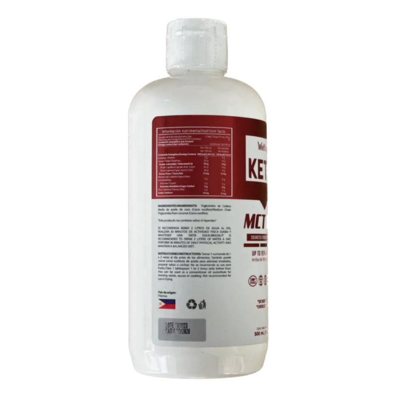 Wellthy Keto Aceite De Coco Mct 500ml