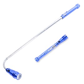 S&R Mini Flexible Magnetic Torch with 3 LED Extension 175-582 m; Flexible Portable Work DIY Car Camping Light Lamp with Magnetic Pick Up Head Tool