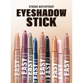 Kyannkara Eyeshadow stick Smooth Cream Shimmer Shadow Nude Matte Smoker Eyeshadow Pencil Long Lasting Waterproof Highlighter F11