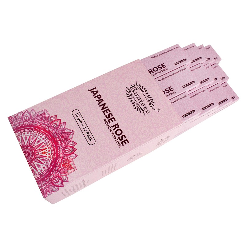 Raajsee Incense Sticks 12 Pack Set 15gm Each, -100% Organic