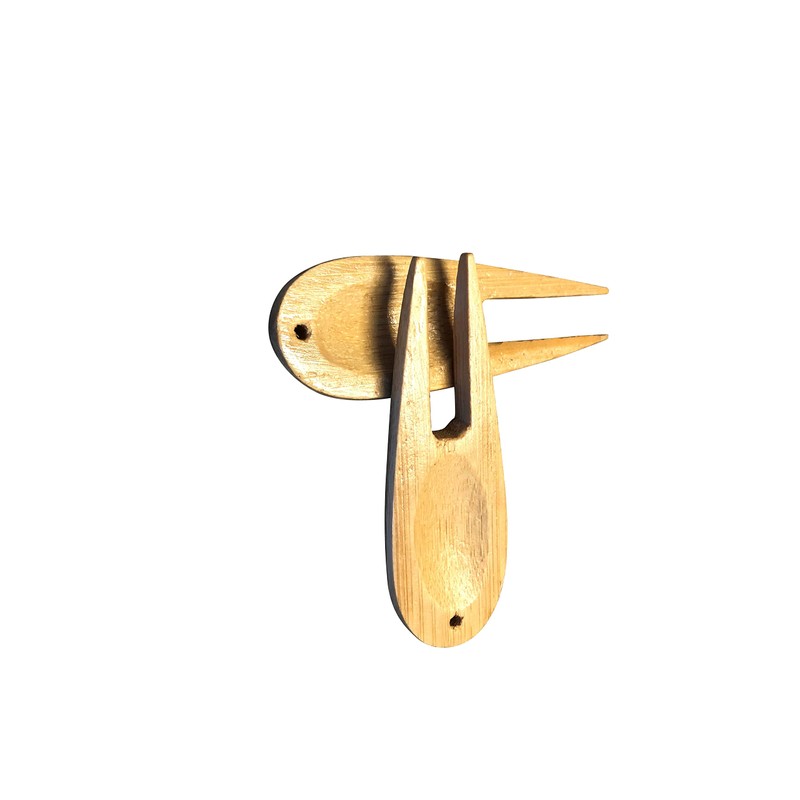 LL-Golf Set of 10 or 100 Golf Bamboo Divot Tool/Wooden