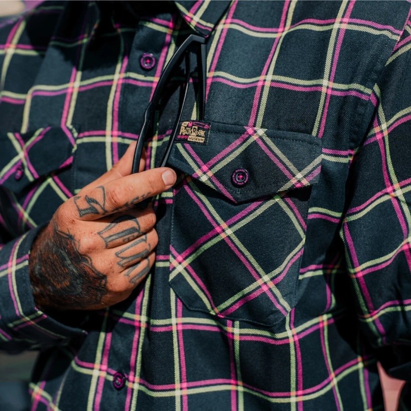 Dixxon Flannel x Punk Rock Museum Men's MEDIUM Collab Plaid