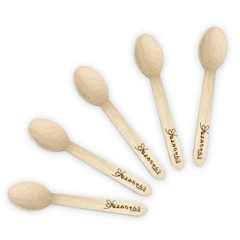 Nayomi's Japanese Birch Disposable Spoon 6.3 inches (160 mm)