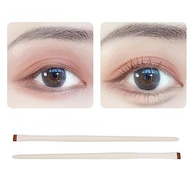 Brocha de Maquillaje para Delineador de Ojos, Brochas para Corrector de Cejas, Ultrafinas, 2 uds., para Dar Forma a Cosméticos