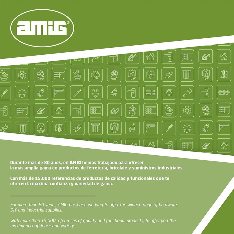 Amig - Stainless Steel Door Opening 4RX for Round Rosette