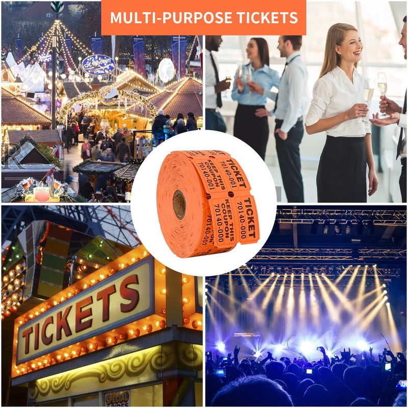 L LIKED Raffle Tickets Double Rolls 1000 per Roll 50/50