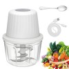 WwuHua Onion Chopper Electric 400 ml, Onion Cutter, Vegetable Chopper