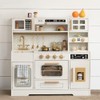 Wooden Play Kitchen for Kids– Realistic Appliances, Smart Storage &
