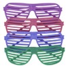 Unique Ultra-Colorful Neon Shutter Shade Novelty Glasses - 6"x 6.5"x