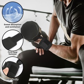 GLEEMEN Wrist Bandages, Pack of 2 Wrist Wraps, Wrist Support for Fitness, Wrist Support, Bodybuilding, Weight Sports