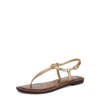 Sam Edelman Women's Gigi Flat Sandal, Amber Gold Leather, 8