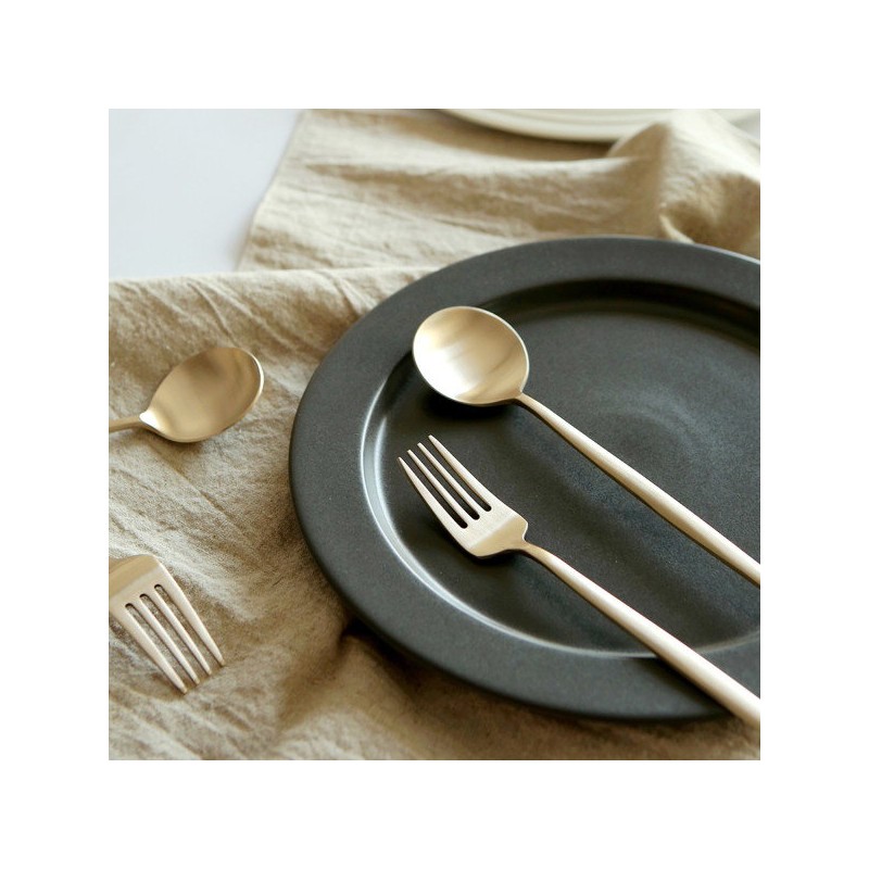 Notdam Bangjja Yugi Western Dessert Cutlery 4P / 놋담 방짜유기