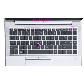 Silicone Keyboard Cover Skin Compatible for 2022 2021 HP EliteBook 840 G7 G8 14" Laptop & HP EliteBook 845 G7 G8 14 inch Notebook with Point, HP EliteBook Keyboard Protective Accessory - Blue