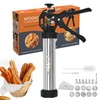 Churro Maker Machine, 21-Piece Stainless Steel Churro Gun Kit, Churros