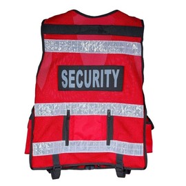Tactical Vest Security, Enforcement, CCTV, Dog Handler Tac Vest (Red)