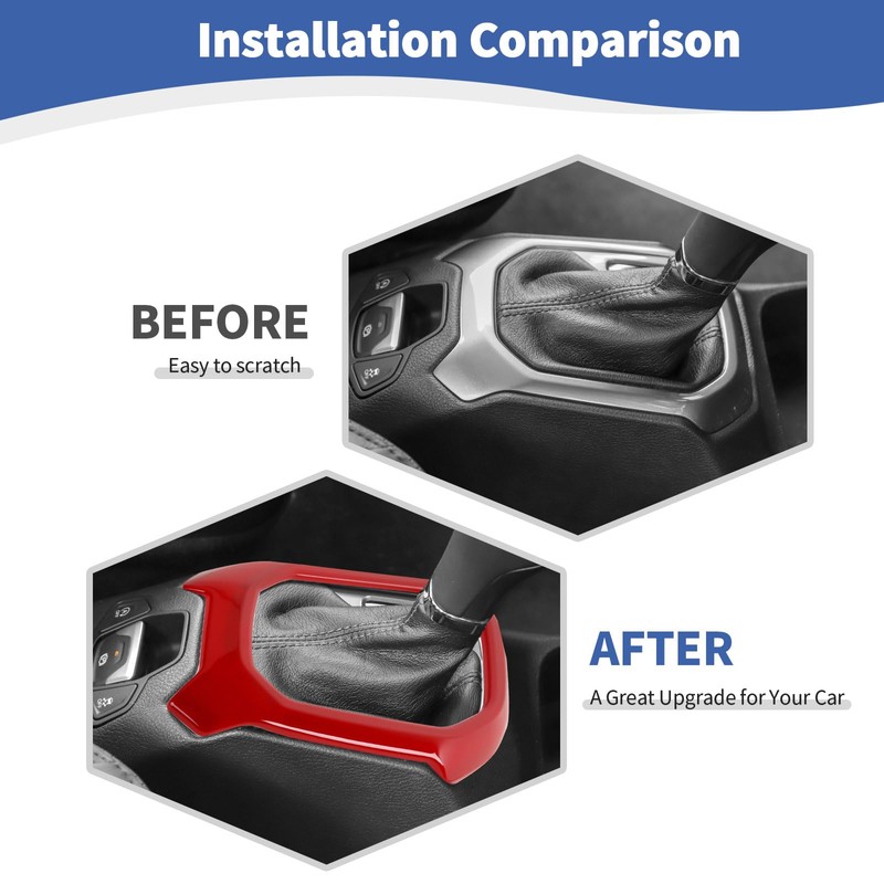 RT-TCZ para Renegade Gear Shift Panel Cover recortar, accesorios interiores