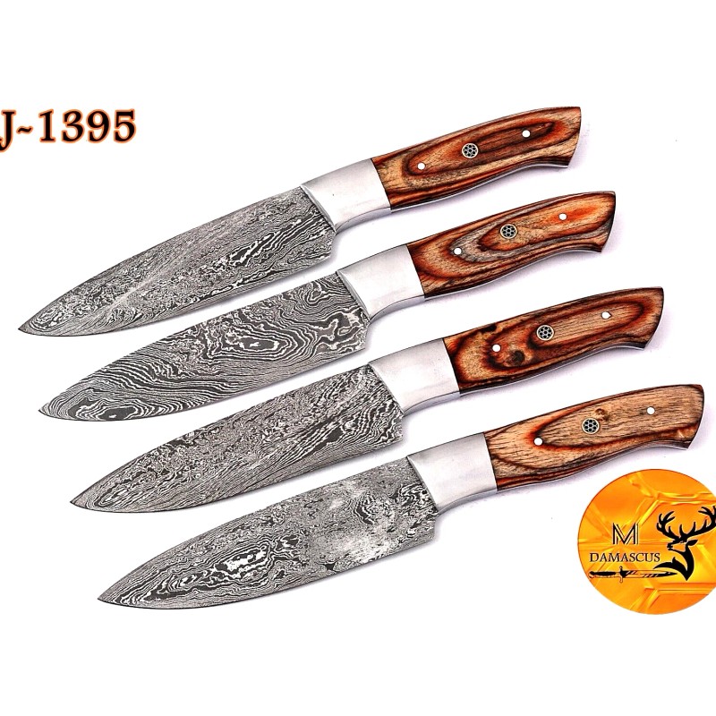 M DAMASCUS CUSTOM MADE HAND FORGED DAMASCUS STEEL KITCHEN CHEF