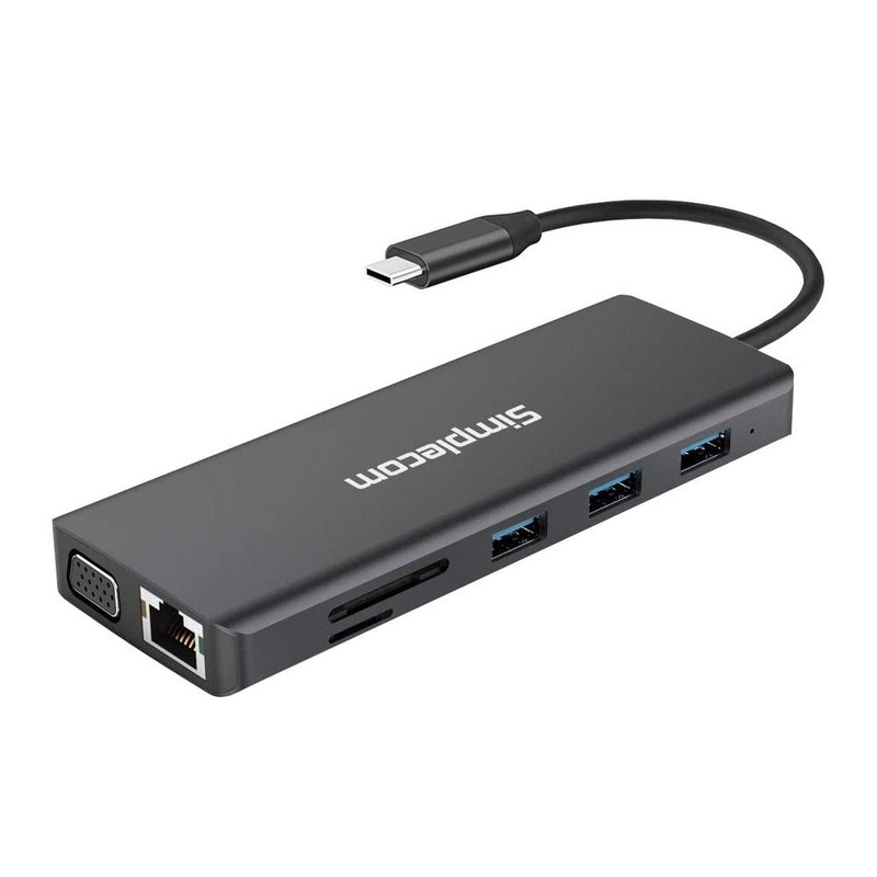 Simplecom CHN612 USB-C 12-in-1 Multiport Docking Station Dual HDMI +
