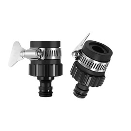 ZhiheHui 2 pcs 16 mm Universal Tap Connector Adapter Mixer Kitchen Garden Hose Fitting Clamp