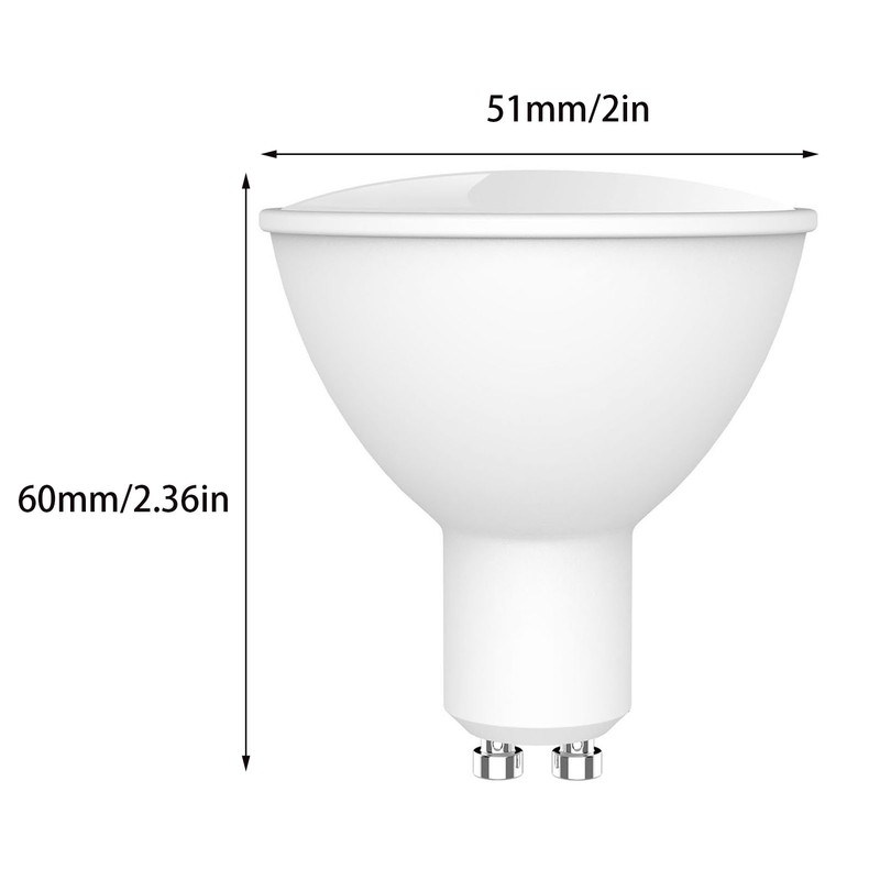 WiFi Smart Bulb RGB+W+C LED Bulb 5W GU10 Dimmable Light