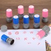 PATIKIL Letter Stamps Self Inking, 2Pcs Alphabet l Character Teacher