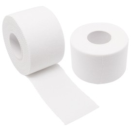 Athletic Sports Tape 1.5 Inch × 30ft, Elastic Athletic Wrist Ankle Tape Roll (2pack, White)