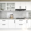 Ravinte Decor 30 Pack Black Cabinet Handles - 3" Hole