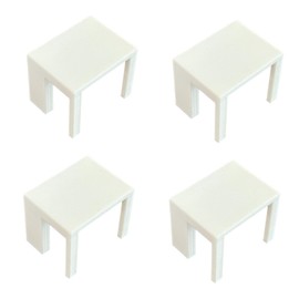 spansee 4 PCS Bookcase Connector Compatible with IKEA Billy Bookshelf, Bookshelf Aligner Shelf Straightener, Accessories Compatible with IKEA Billy Shelves, Top Aligner (White)