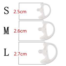 AIRSN Earmold audífonos para Kits de Audio de Tubo de Bobina acústica de Aire, Large