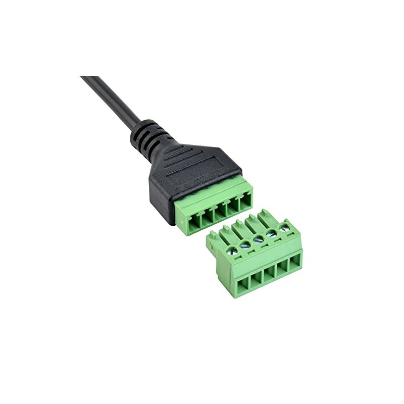 euroharry 30 cm USB Type-C to 5 Pin Screw Terminal