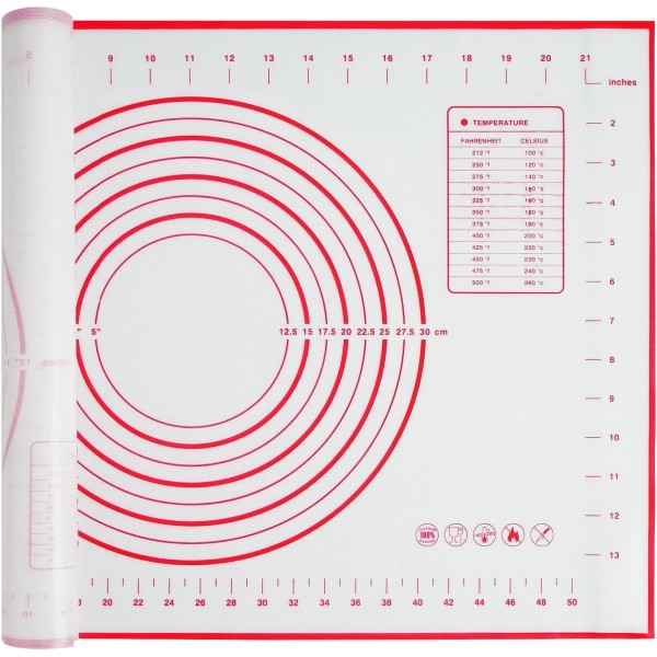 40x60cm Silicone Baking dough Mat Pastry Mat Extra with Measurements