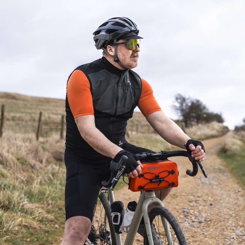Aqua Evo Adventure Bycicle Cycle Daytripper Handlebar Pack, Orange