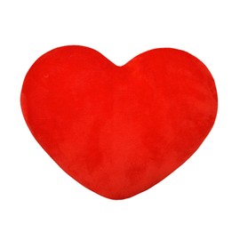 Heart Cushion, Heart Cushion Children's Room, Cuddly Cushion Children's Heart Shape Decorative Cushion Pillow, Plush Children's Cushion for Children's Room, Sofa Decoration (Red, 40 cm)
