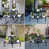 DHYGOTFUR Aluminum 2-Tier Plant Stand Lightweight, Sturdy, and Rust-Free Corner