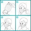 ZTANPS 100 PCS Disposable Face Masks, Black Disposable Masks, 3