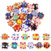 Bumpy Lampwork Glass Beads Bulk for Jewelry Making, 25 Pcs