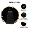 High-End Gold 5x5'' Round Zinc Alloy Picture Frames,Unique Wave Design,Heavy
