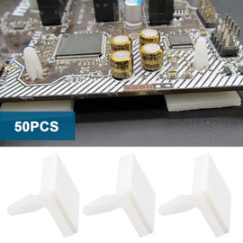 OTOTEC 50 STÜCKE Klebriger PCB Abstandshalter Selbstklebende Abstandshalter Kunststoffsäule 4,8 Mm Stützhöhe für Leiterplatten Feste Computer-Motherboard Leiterplattenunterstützung