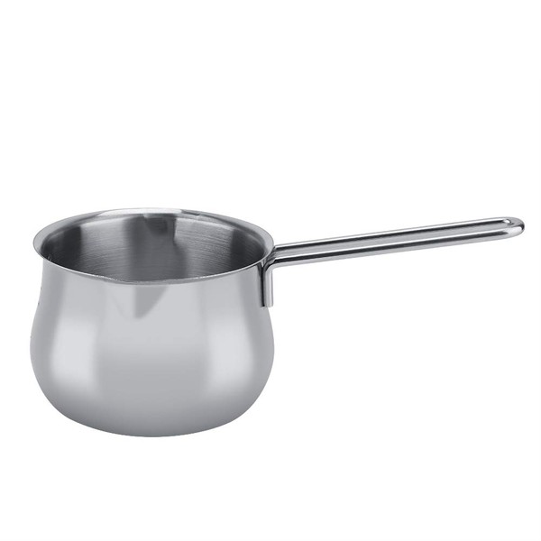 Milk Pot, 800ml Milk Pan with Double Pouring Spout Stainless Steel Butter Warmer for Melting Butter Cheese Chocolate