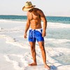 Taddlee Traje de baño para hombre de corte cuadrado, Azul