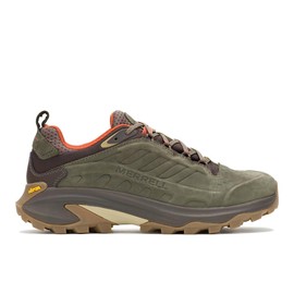 Merrell Men's Moab Speed 2 Leather Waterproof Hiking Shoe, Olive, 12
