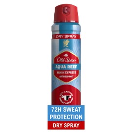 Old Spice Dry Spray Antiperspirant Deodorant for Men, 24/7 Sweat & Odor Protection, 24/7 Sweat Defense & Lasting Freshness, Aqua Reef with Cypress Scent, 4.3 oz