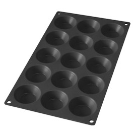 Lékué 15 Cavity Gourmet Tartelette Mould, Black