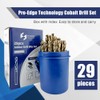 Pro-Edge Technology Cobalt Drill Set(1/16"-1/2"), 29 Pcs, M35 Jobber Drill