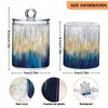 xigua 4 Pack Apothecary Jars with Lid, Gold & Blue,